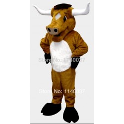 Brown Bull Mascot Costume