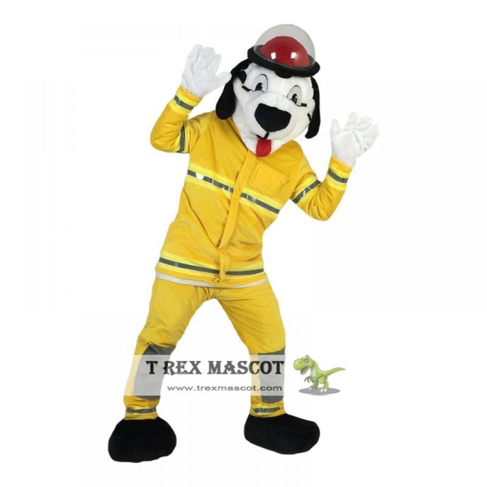 Sparky The Fire Dog Mascot Costume | TrexMascot