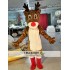 Brown Christmas Deer Elk Mascot Costume