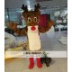 Brown Christmas Deer Elk Mascot Costume