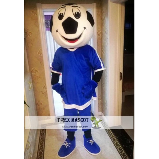 Blue Football Mascot Costume