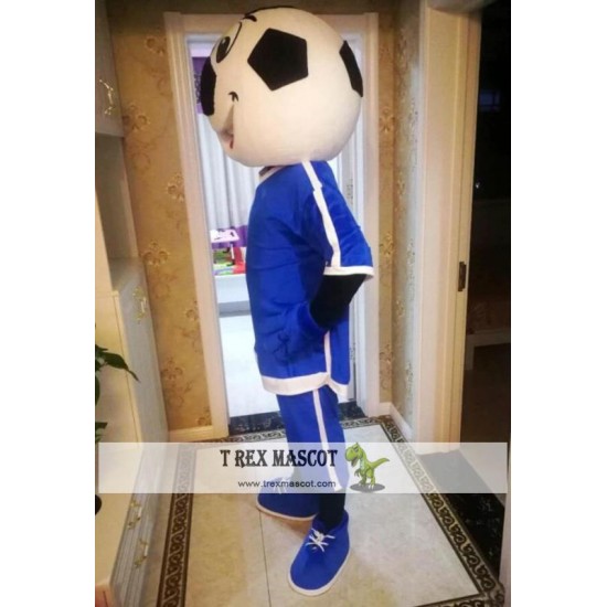 Blue Football Mascot Costume