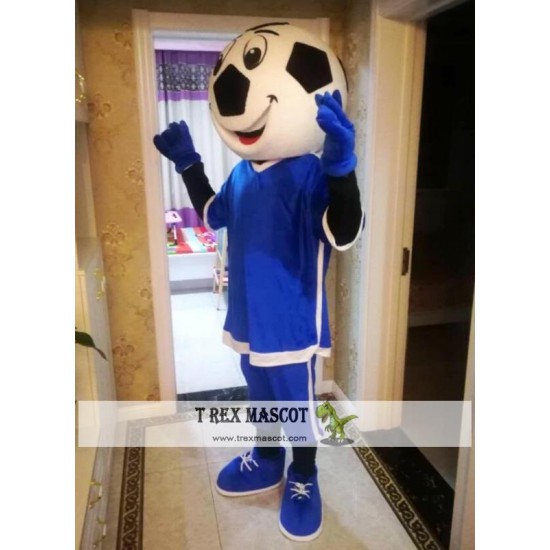 Blue Football Mascot Costume