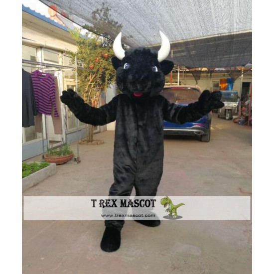 Black Bull Cattle Mascot Costume