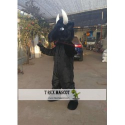 Black Bull Cattle Mascot Costume