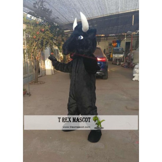 Black Bull Cattle Mascot Costume