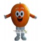 Orange Mascot Costume With Big Eyes