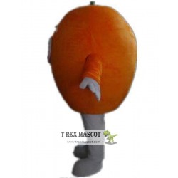 Orange Mascot Costume With Big Eyes