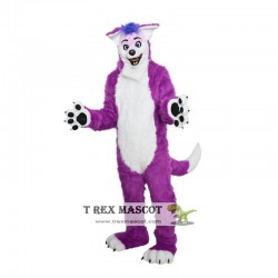 Purple Fox Dog Fursuit Fox Mascot Costumes