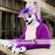 Purple Fox Dog Fursuit Fox Mascot Costumes