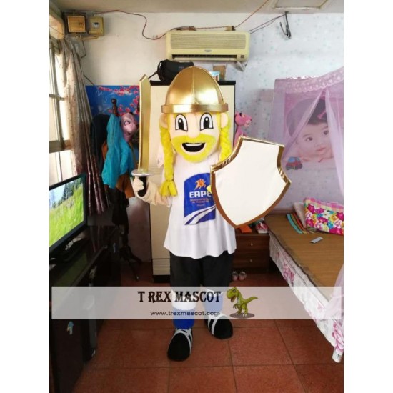 Warrior Knight Cavalier Paladin Mascot Costume