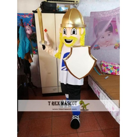 Warrior Knight Cavalier Paladin Mascot Costume