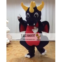 Black Dinosaur Mascot Costume