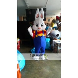 Easter Funny White Bunny Rabbit Mascot Costume