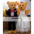 Teddy bears wedding Mascot Costumes