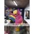 Parrot Hot Pink Animal Farm Mascot Costume