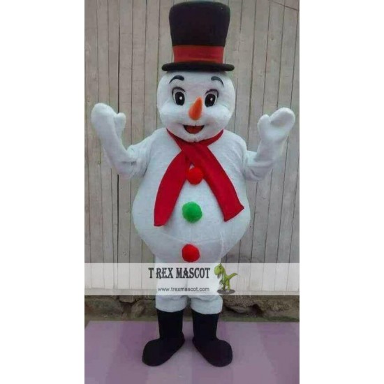 Frosty The  Snowman Mascot Costume Party Character