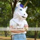 Animal unicorn Fursuit Head Mascot Head