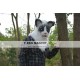 Animal White & Grey wolf Fursuit Head Mascot Head