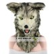 Animal White & Grey wolf Fursuit Head Mascot Head