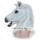 Animal White horse Fursuit Head Mascot Head