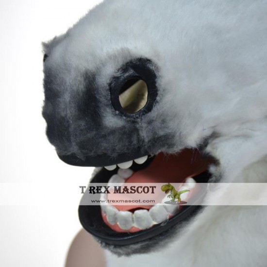 Animal White horse Fursuit Head Mascot Head