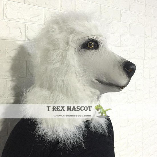 Animal Poodle dog Fursuit Head Mascot Head