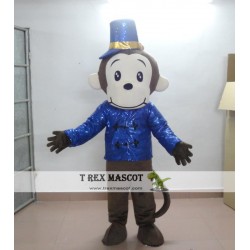 Blue Monkey Mascot Costume