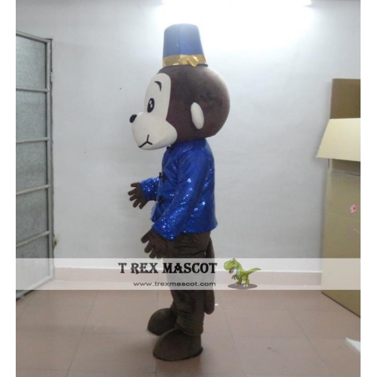 Blue Monkey Mascot Costume