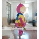 Pink Hippo Mascot Costume