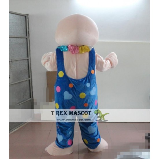 Blue Pig Mascot Costume