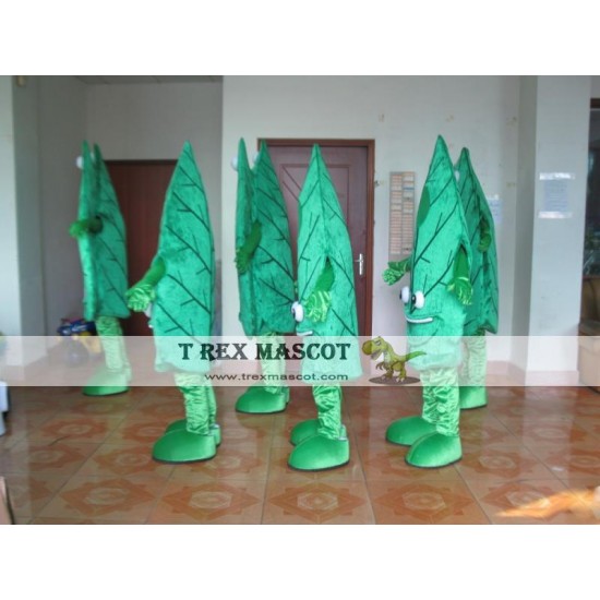 Green Tree Leaf Mascot Costumes