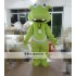 Green Hippo Mascot Costume