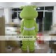 Green Hippo Mascot Costume