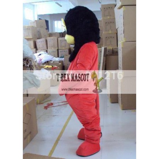 Red Lion Cartoon Mascot Costume