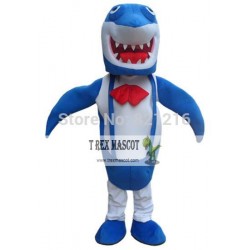 Blue Shark Mascot Costume