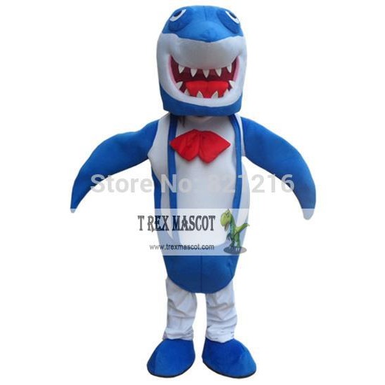 Blue Shark Mascot Costume