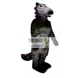 Cool Black Dinosaur Mascot Costume