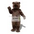 Plush Material Brown Bear Mascot Costume