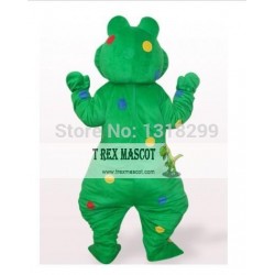 Colorful Frog Prince Mascot Costume