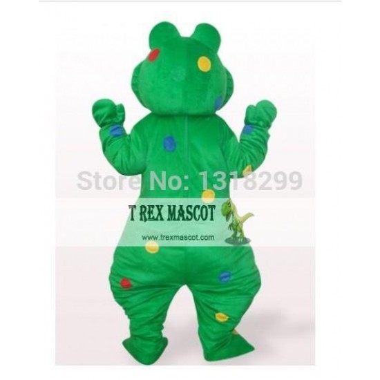 Colorful Frog Prince Mascot Costume