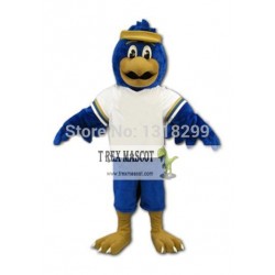 Blue Hawk Mascot Costume Eagle Falcon