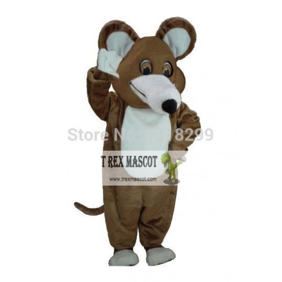 Brown Mouse Mascot Costume