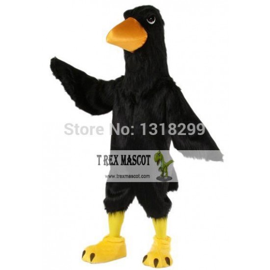 Black Big Bird Raven Mascot Costume