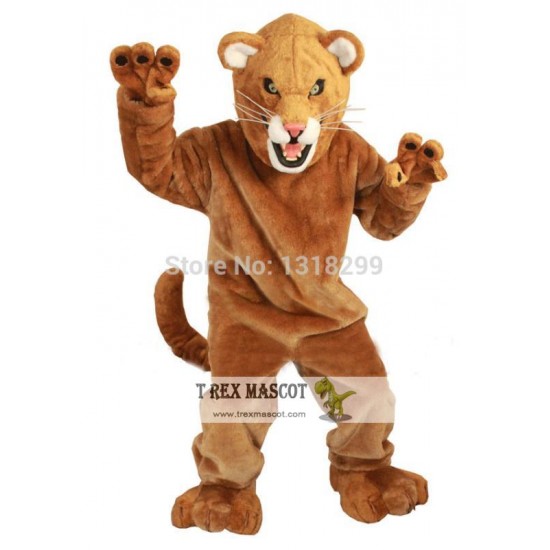 Fierce Mountain Lion Mascot Costume