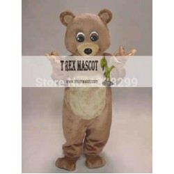 Brown Teddy Bear Mascot Costume