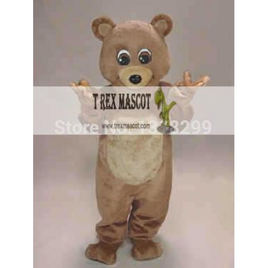 Brown Teddy Bear Mascot Costume