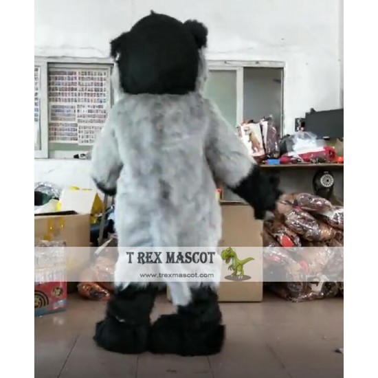 Grey/Black Grizzly Bear Mascot Costumes for Adults