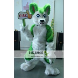 Green Husky Fursuit Dog Fox Mascot Costume Animal Costumes