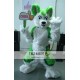 Green Husky Fursuit Dog Fox Mascot Costume Animal Costumes